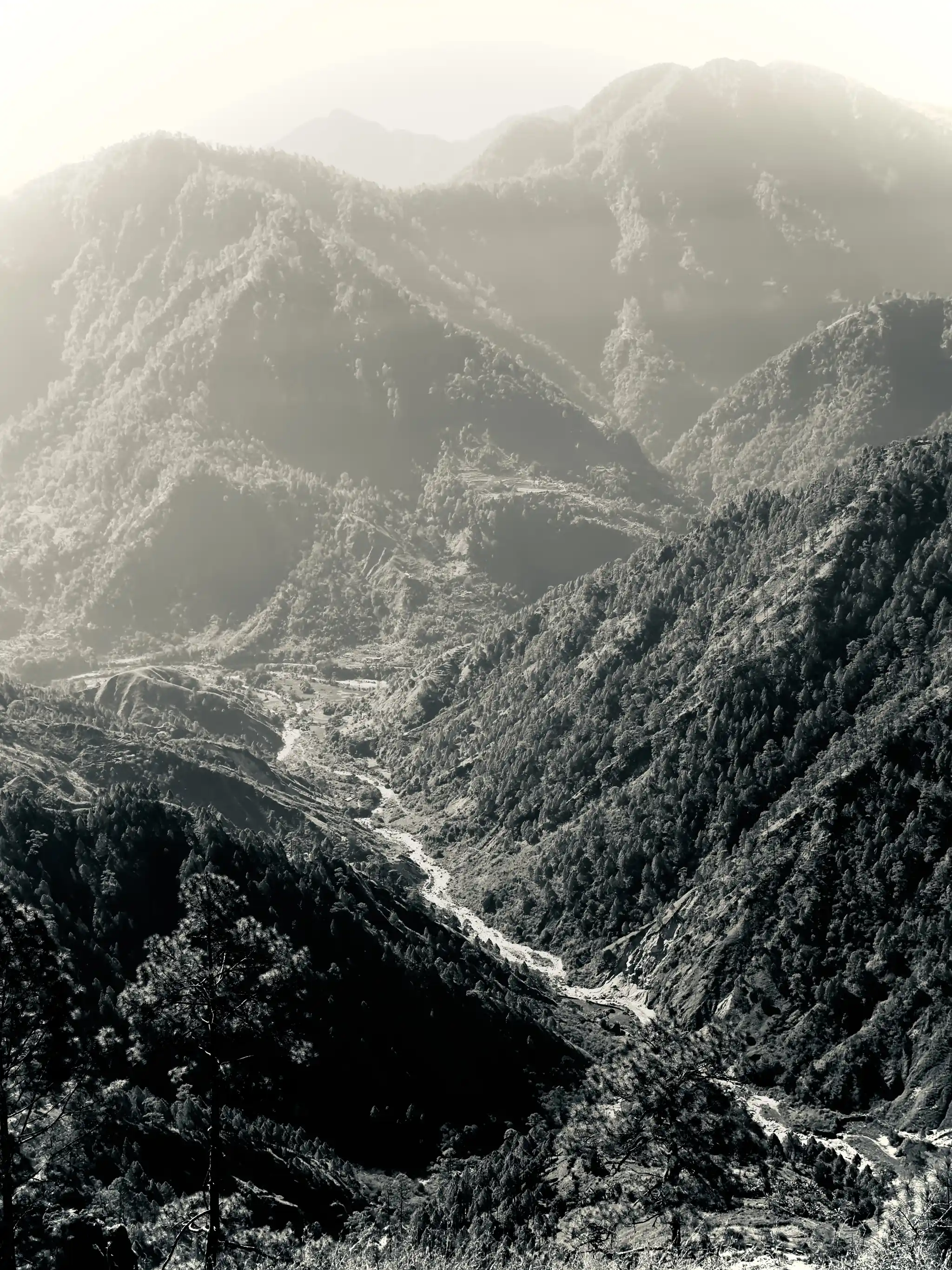 black and white Himalayas by Will Bolsover
