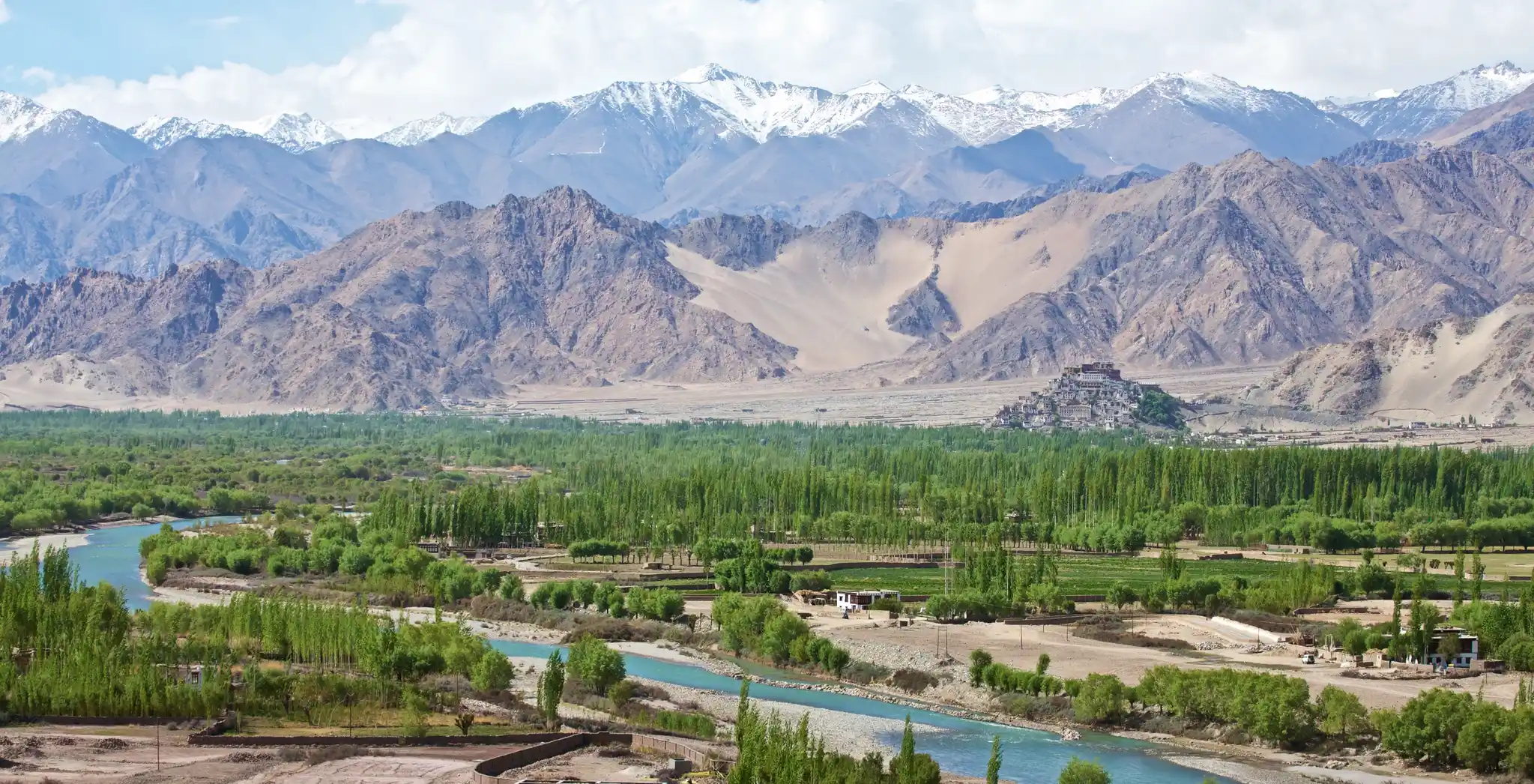 View From Stakna Monastery Shaki Ladaki India Direct