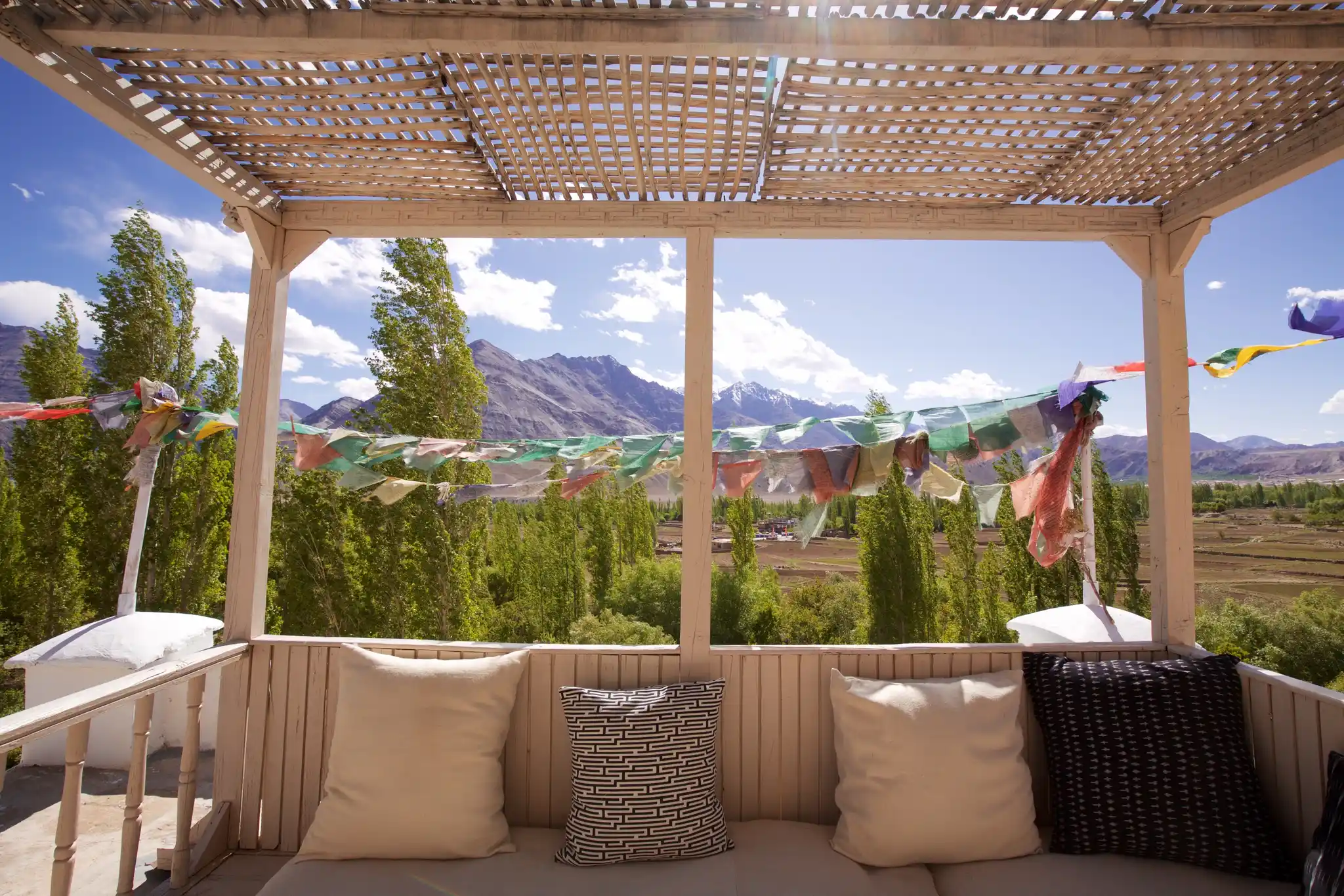 Roof Terrace Shakti Nimoo Village House Shakti Ladakh India Direct