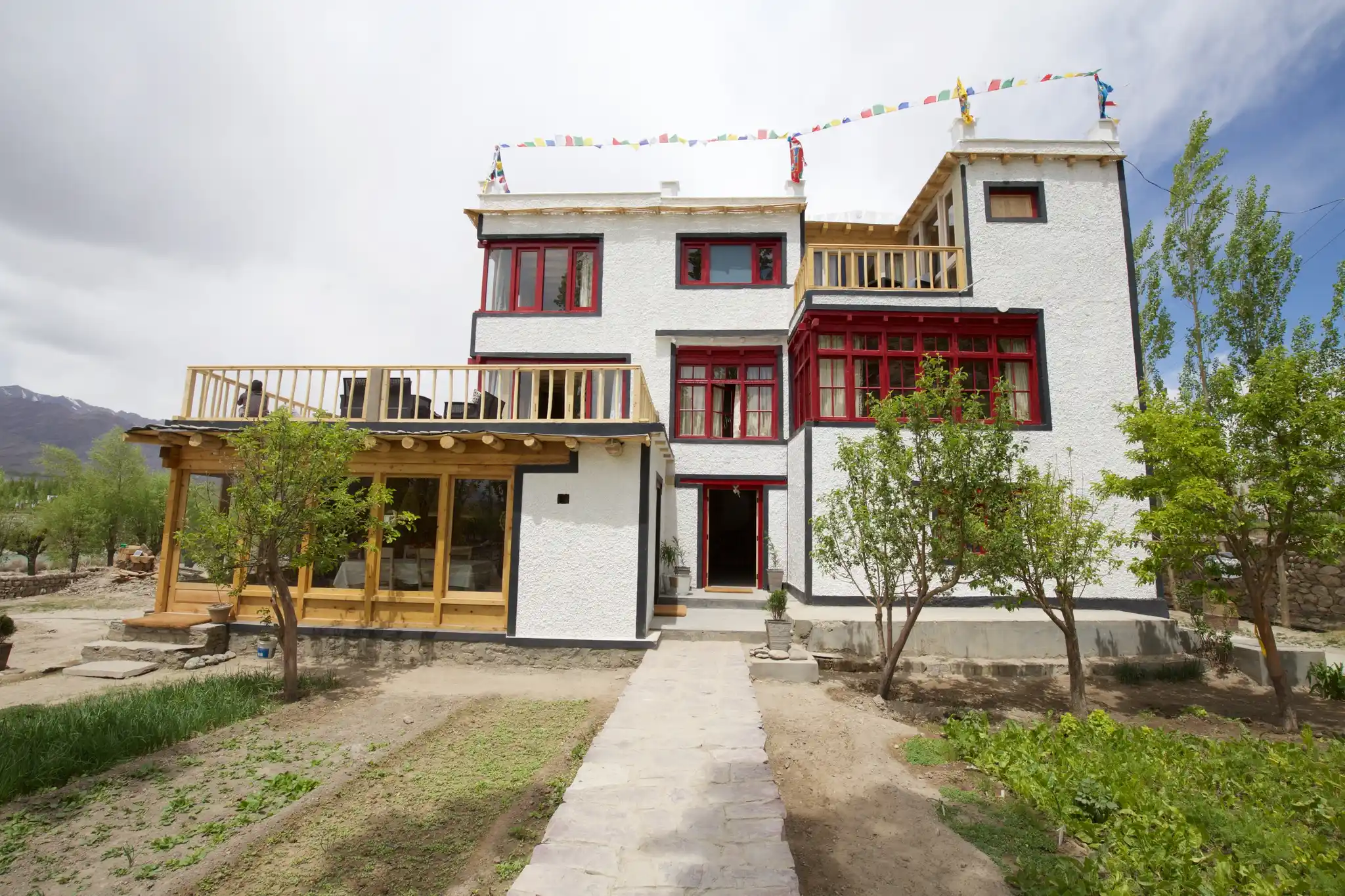 Exterior Shakti Stakna River House Shakti Ladakh India Direct