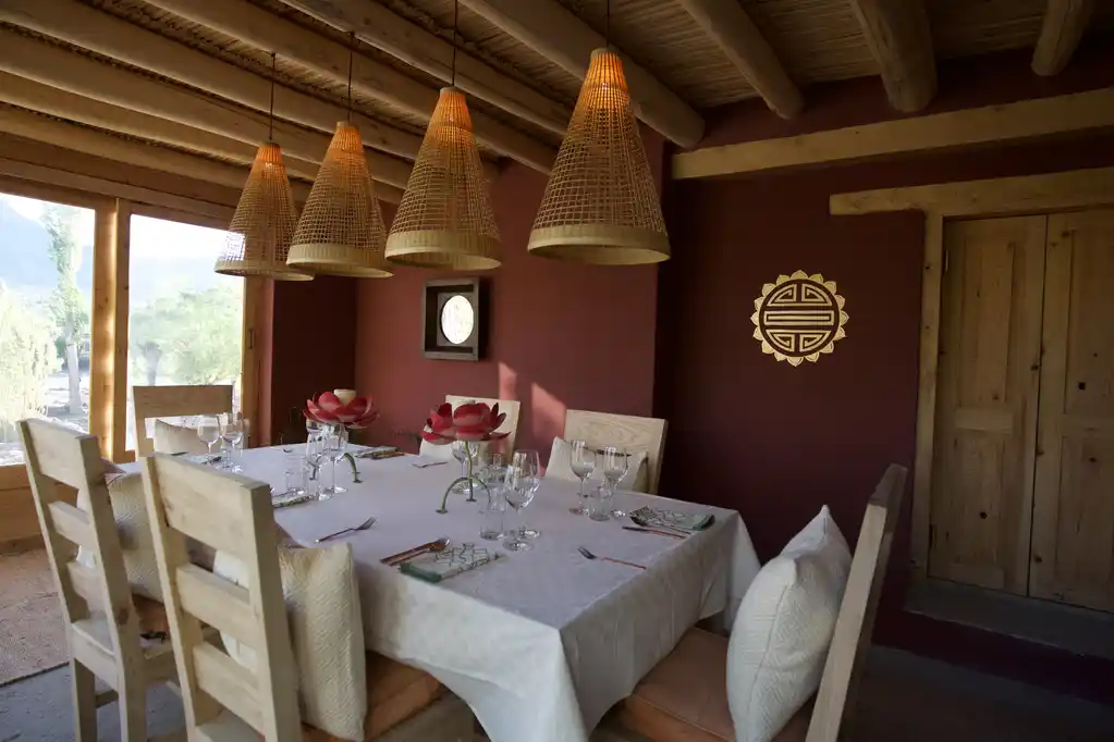 Dining Shakti Stakna River House Shakti Ladakh India Direct