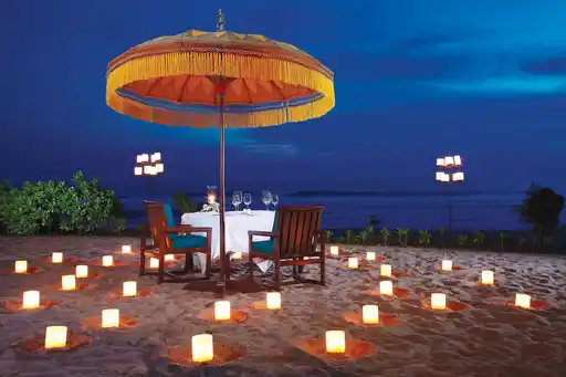 Candlelight Beachdinner The Oberoi Seminyak Bali Indonesia