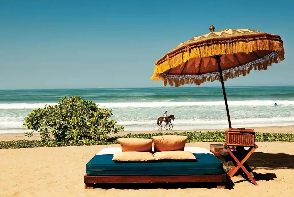 Day Bed Beach Set Up The Oberoi Seminyak Bali Indonesia