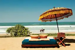 Day Bed Beach Set Up The Oberoi Seminyak Bali Indonesia