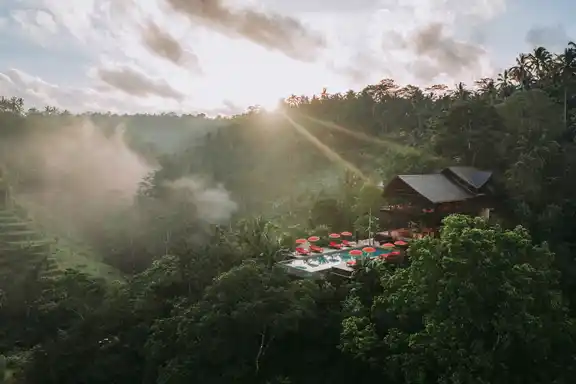 Buahan Resort Aerial View Ubud Indoesia Khiri