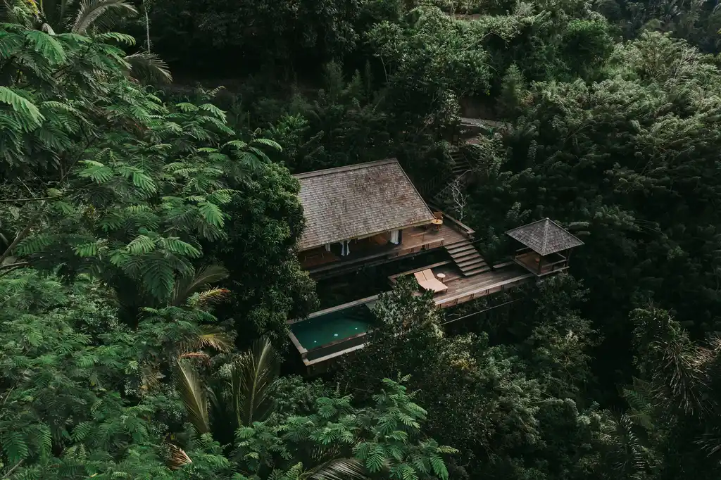 Buahan Bale Aerial View Ubud Indoesia Khiri