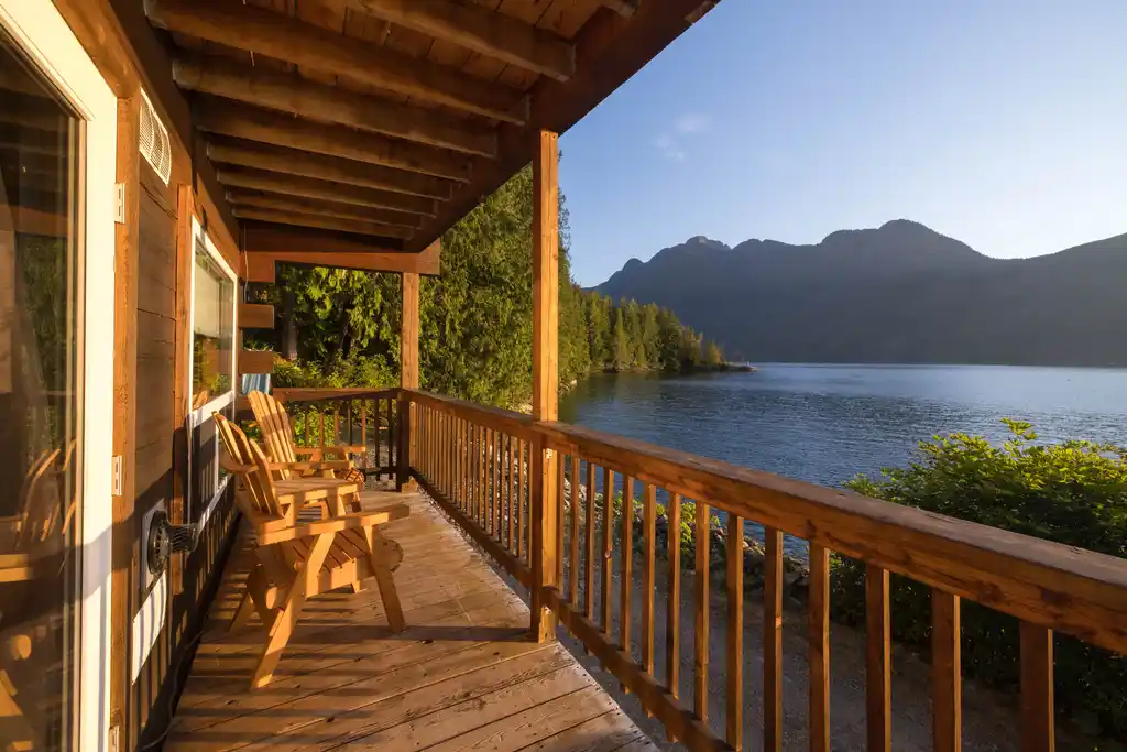 Lodge Room Balcony At Klahoose Wilderness Resort