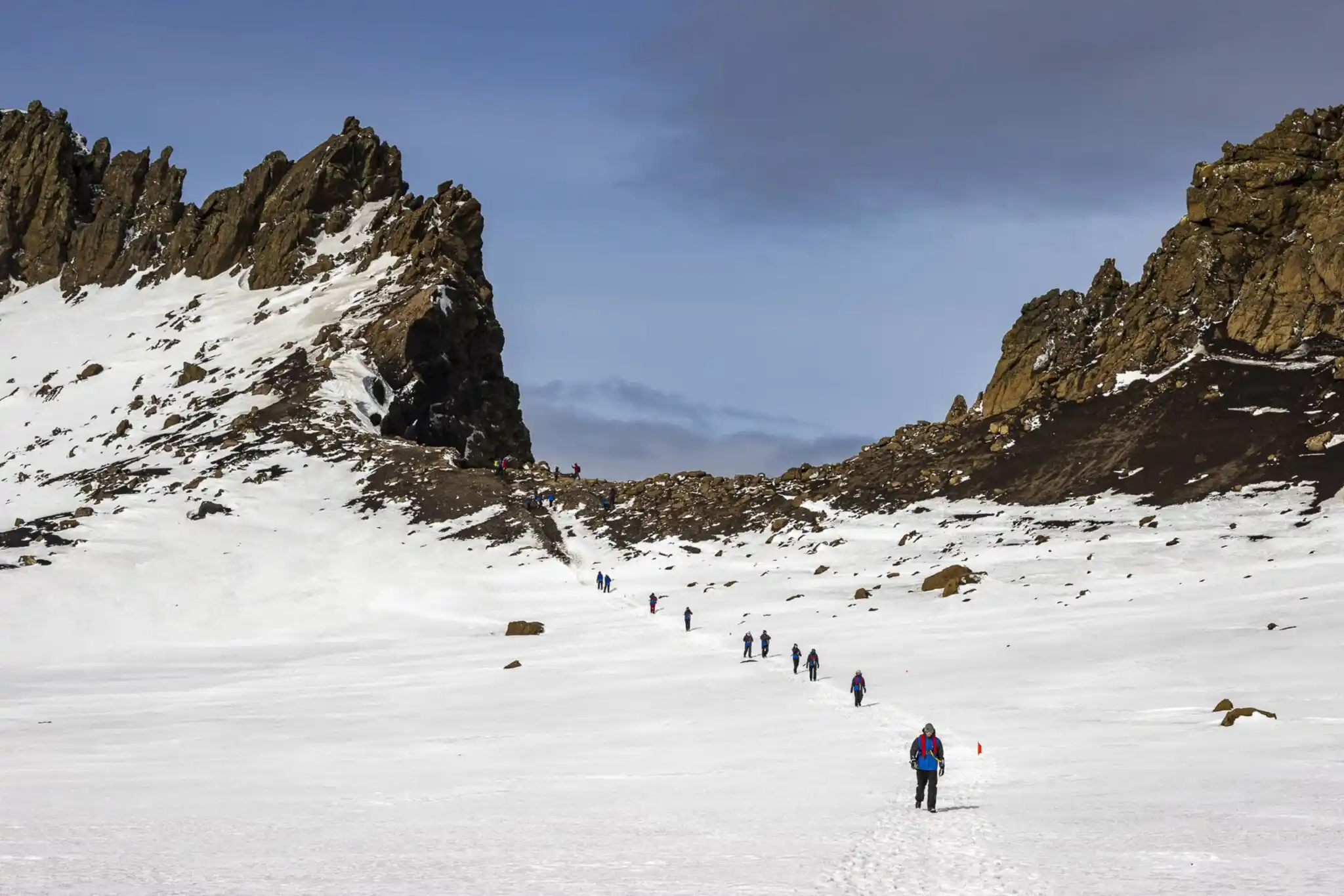 Passengers Walking Down From Neptunes Window Deception Island South Shetland Islands Richard Ianson Min Scaled
