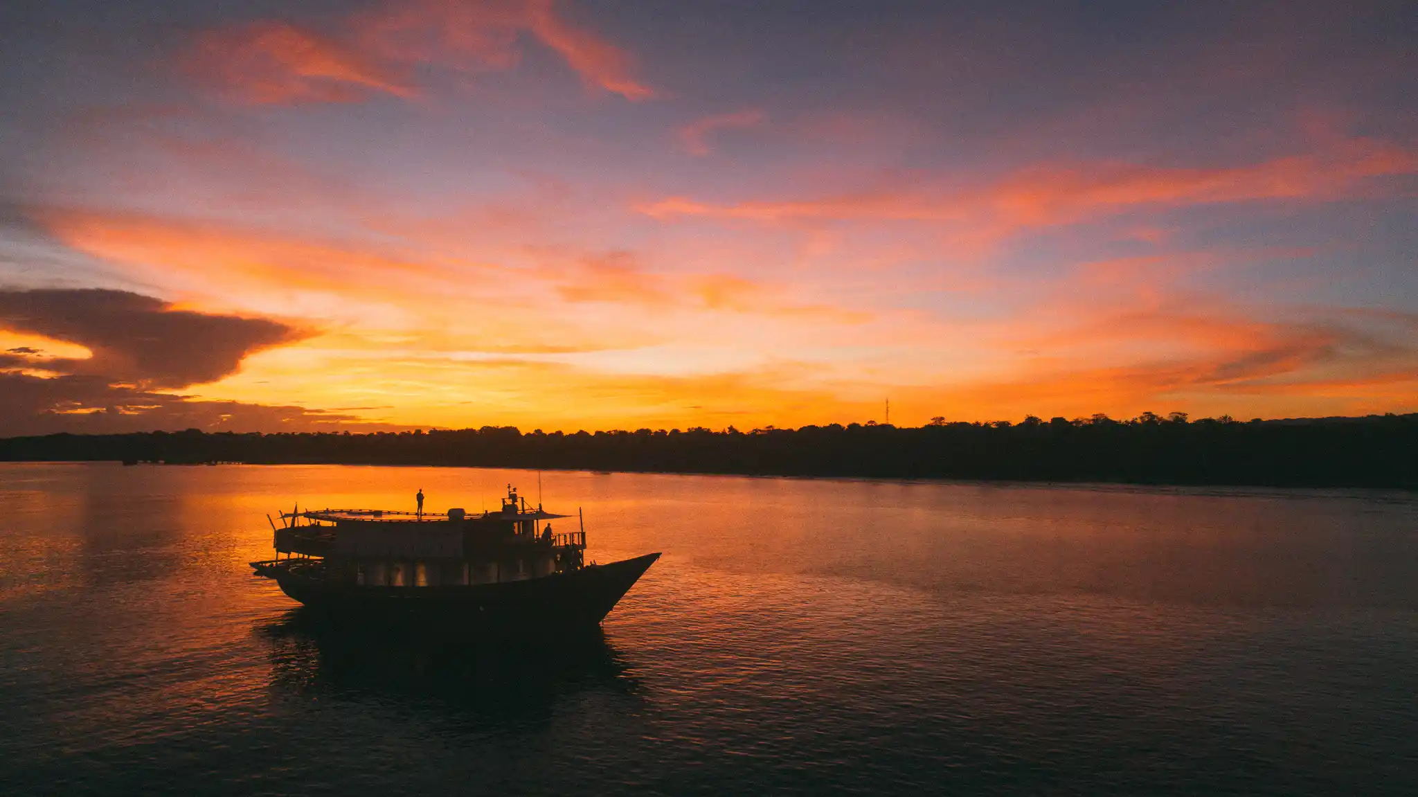 Sunset On North Coast Of Sumba