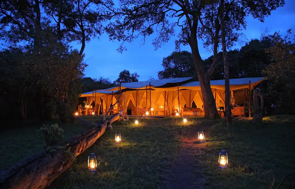 Naibor Camp Exterior At Night