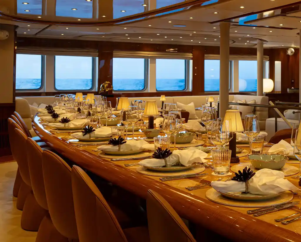 AQL Interiors Main Saloon Indoor Dining D Png